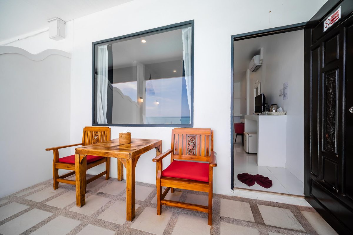 Poolside Seaview room